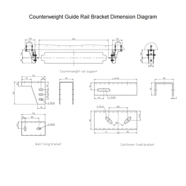 Counterweight Guide Rail Bracket