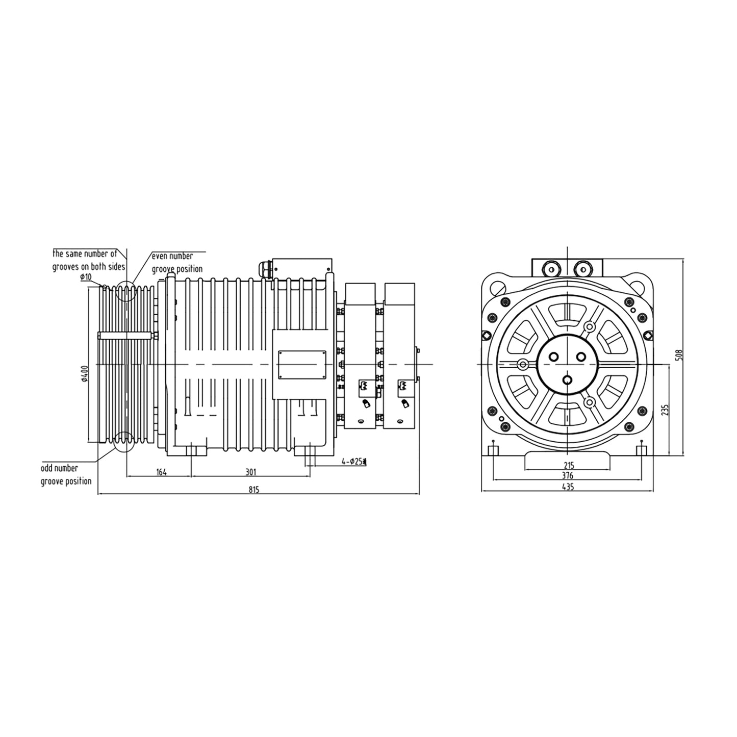 Elevator Traction Machine WR-D 400 Series