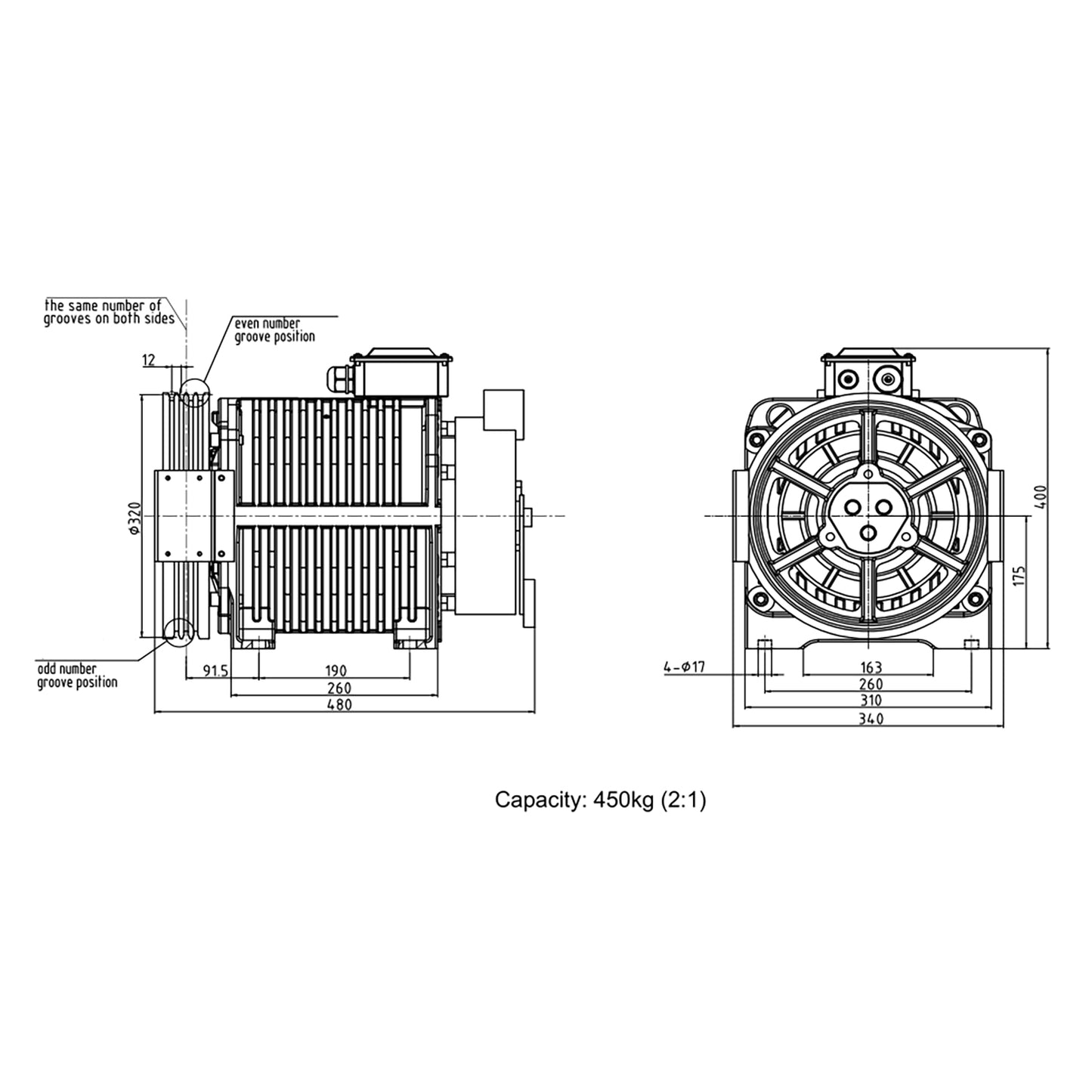 Elevator Traction Machine WR-D Series