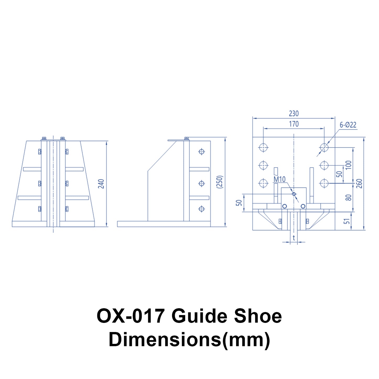 OX-017 Sliding Guide Shoe
