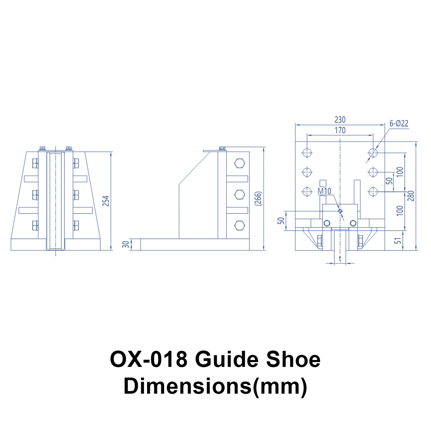 OX-018 Sliding Guide Shoe
