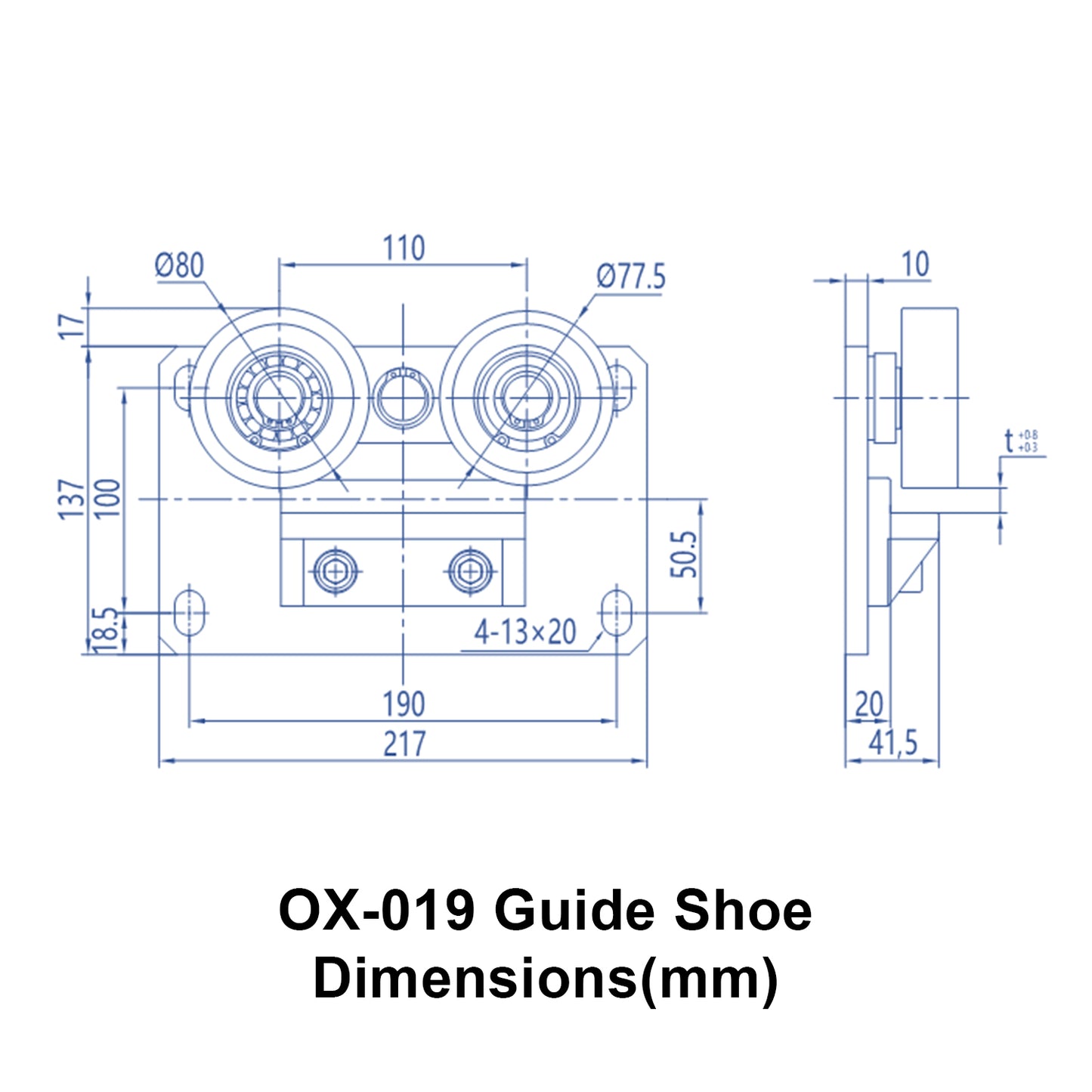 OX-019 Rolling Guide Shoe