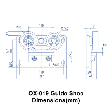OX-019 Rolling Guide Shoe