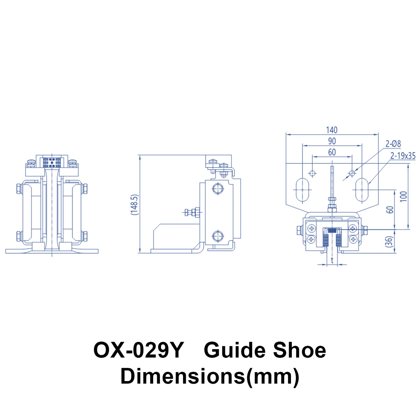 OX-029Y Sliding Guide Shoe