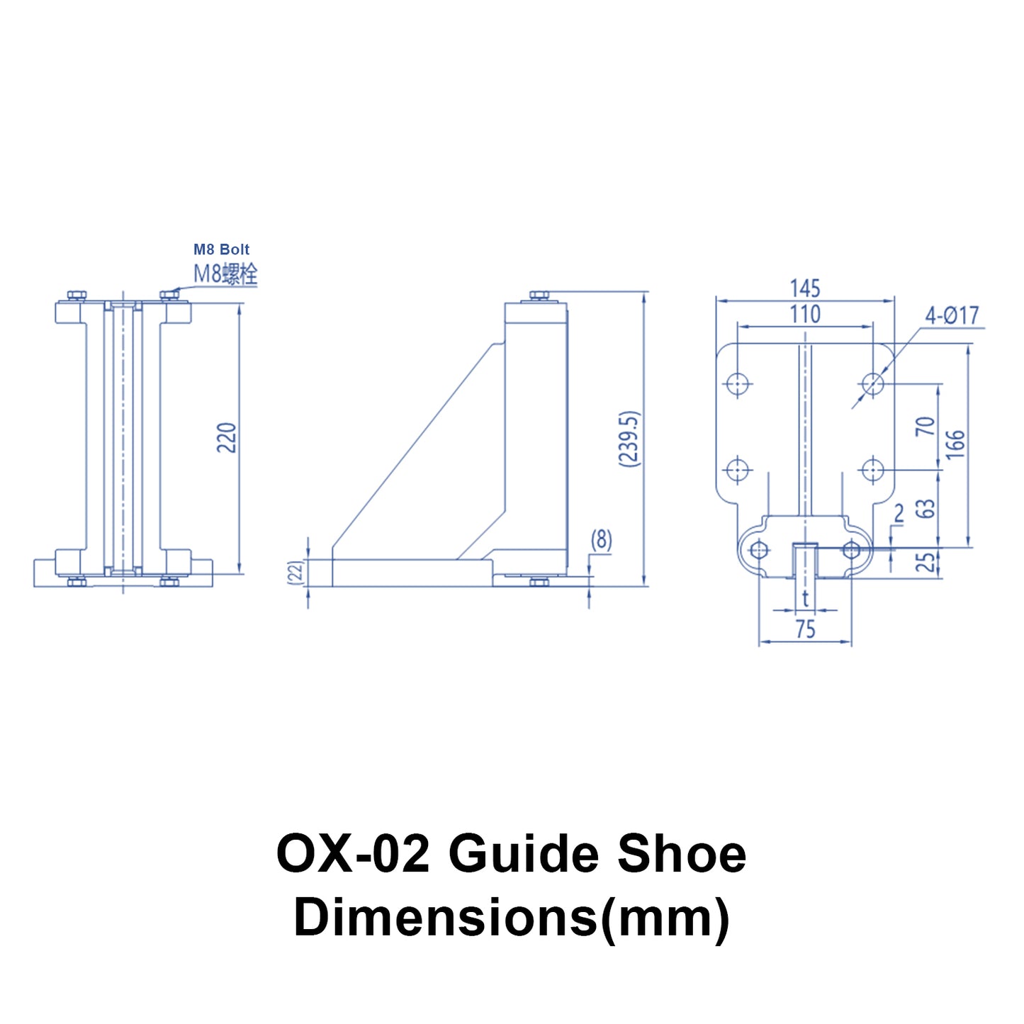 OX-02 Sliding Guide Shoe