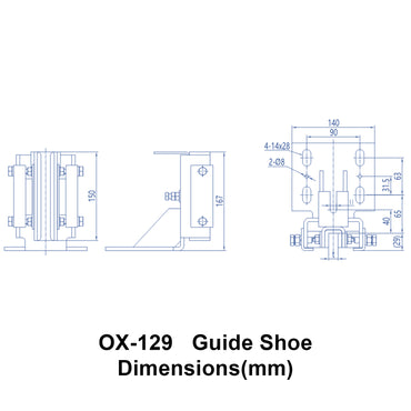 OX-129 Sliding Guide Shoe