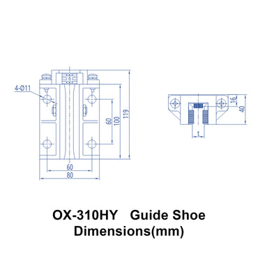 OX-310HY Sliding Guide Shoe