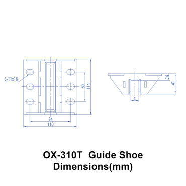 OX-310T Sliding Guide Shoe