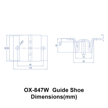 OX-847W Sliding Guide Shoe