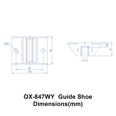 OX-847WY Sliding Guide Shoe