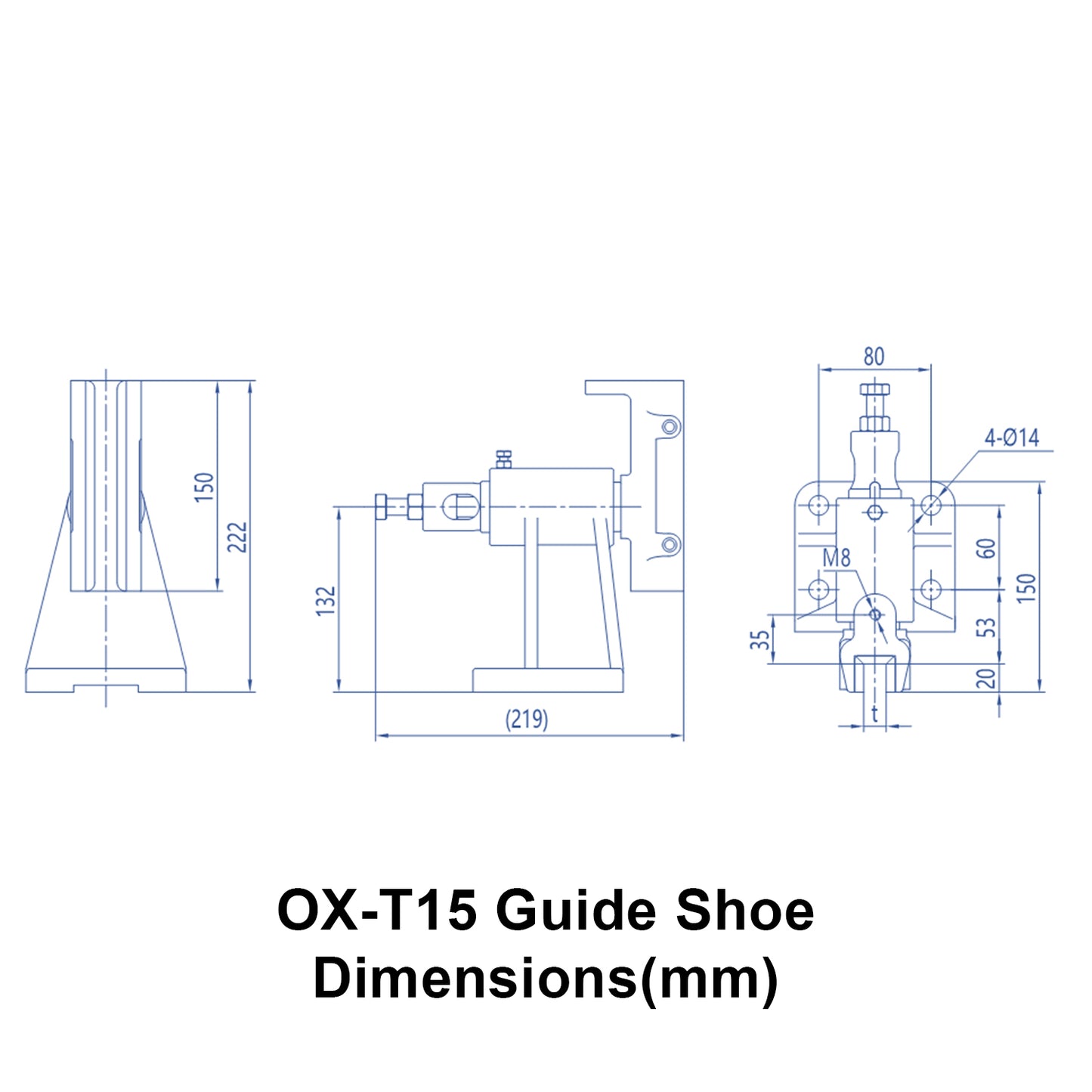 OX-T15 Sliding Guide Shoe