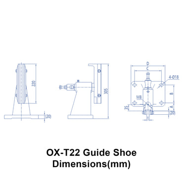 OX-T22 Sliding Guide Shoe