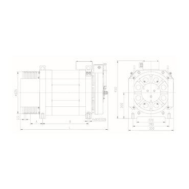RUBAN-1275 Gearless Traction Machine