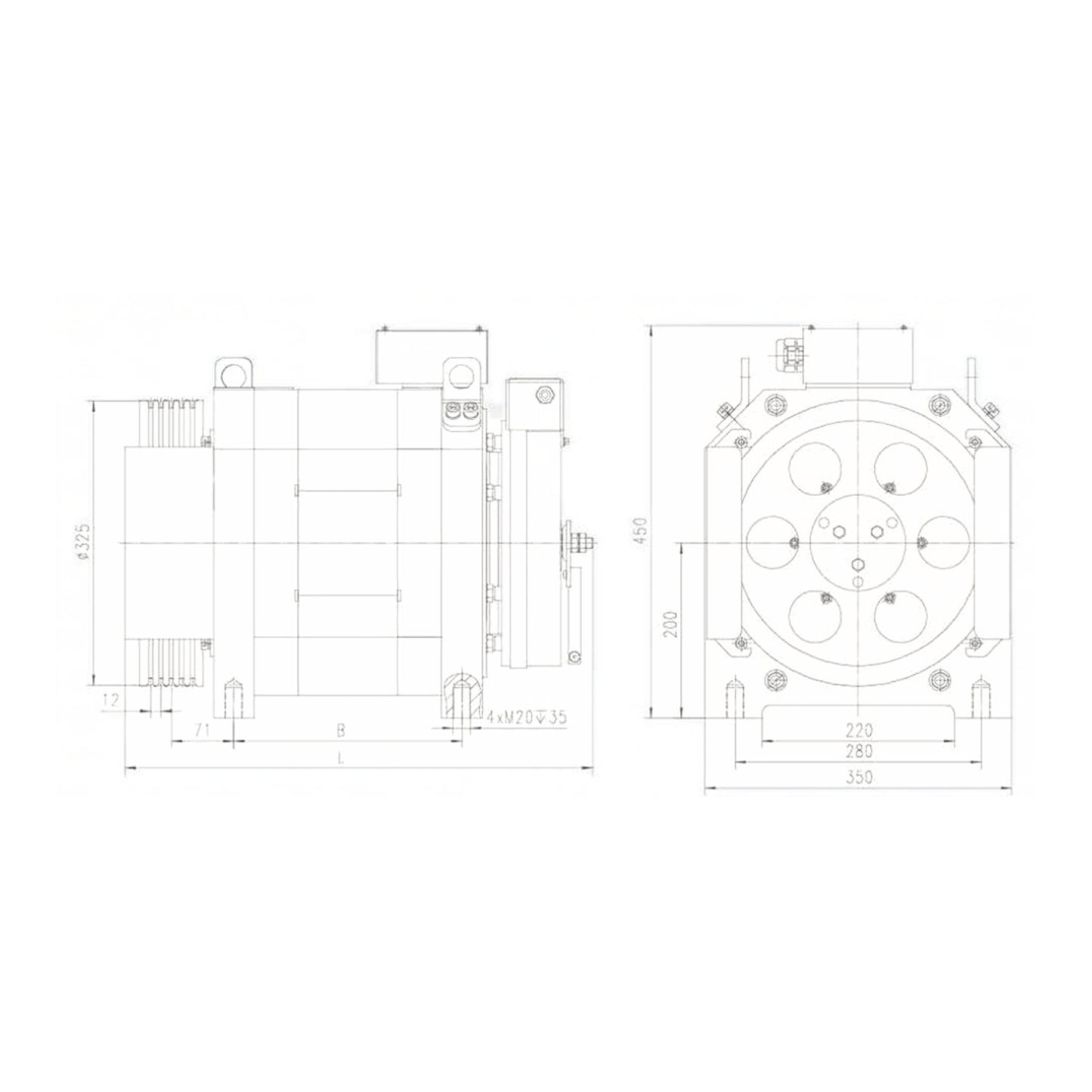 RUBAN-630 Gearless Traction Machine