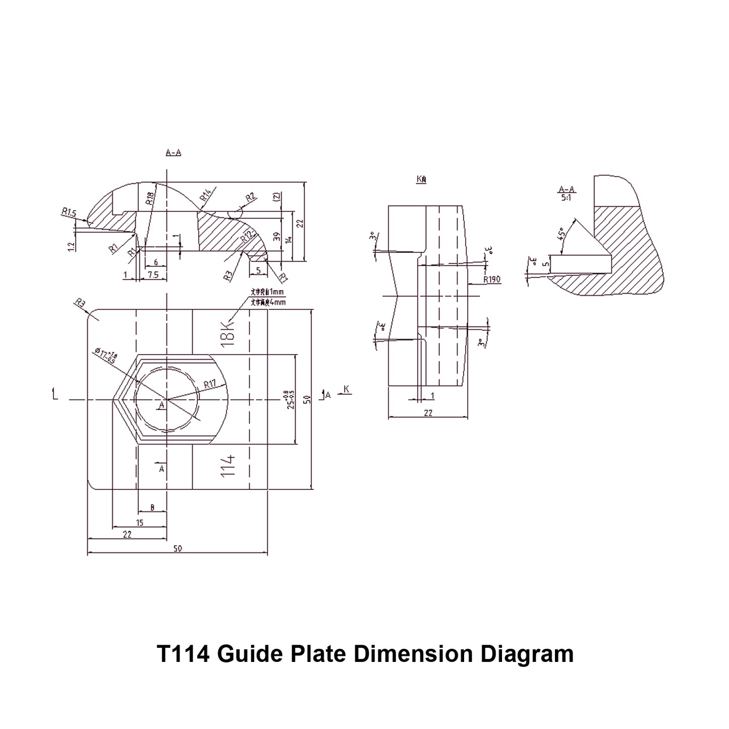 T114 Pressure Guide Plate