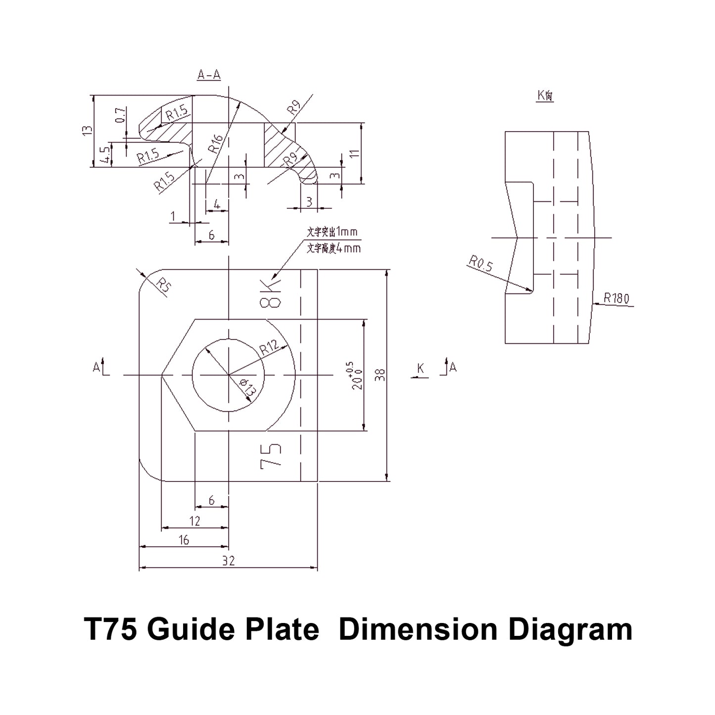 T75 Pressure Guide Plate