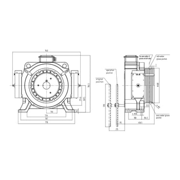 Elevator Traction Machines WJC-E(480mm SHEAVE) Series