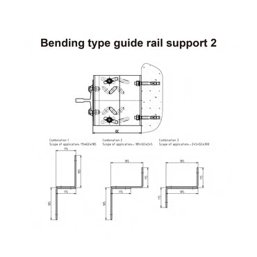 Bending Type Guide Rail Bracket Support 2