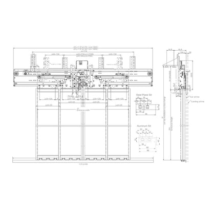 4-Panel Center Opening PM Door Operator 09S