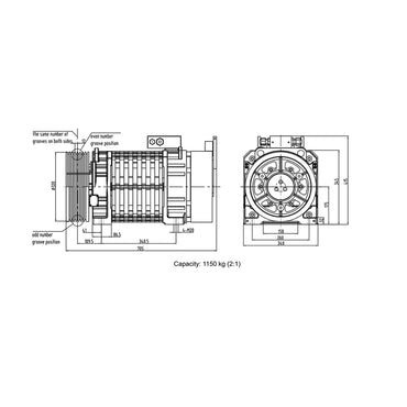 Elevator Traction Machine WR-E Series