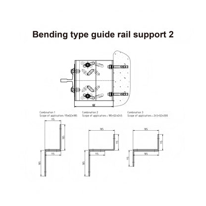 Bending Type Guide Rail Bracket Support 2